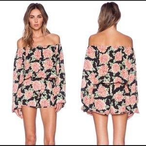 Show Me Your MuMu RANE Romper in FLOWERPUFF Girls